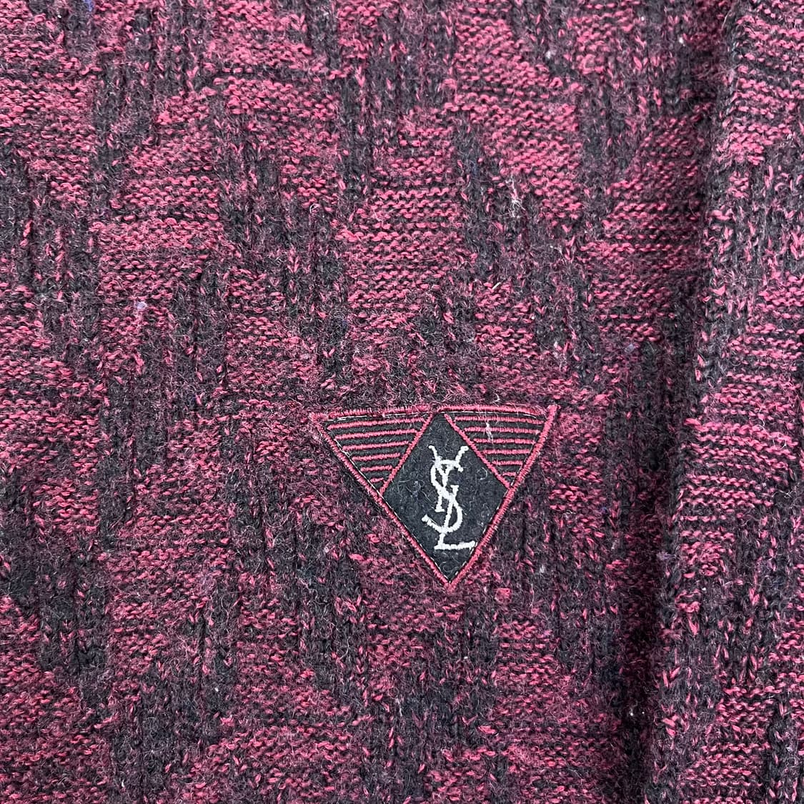 95 입생로랑 빈티지 패턴 니트 상품이미지3