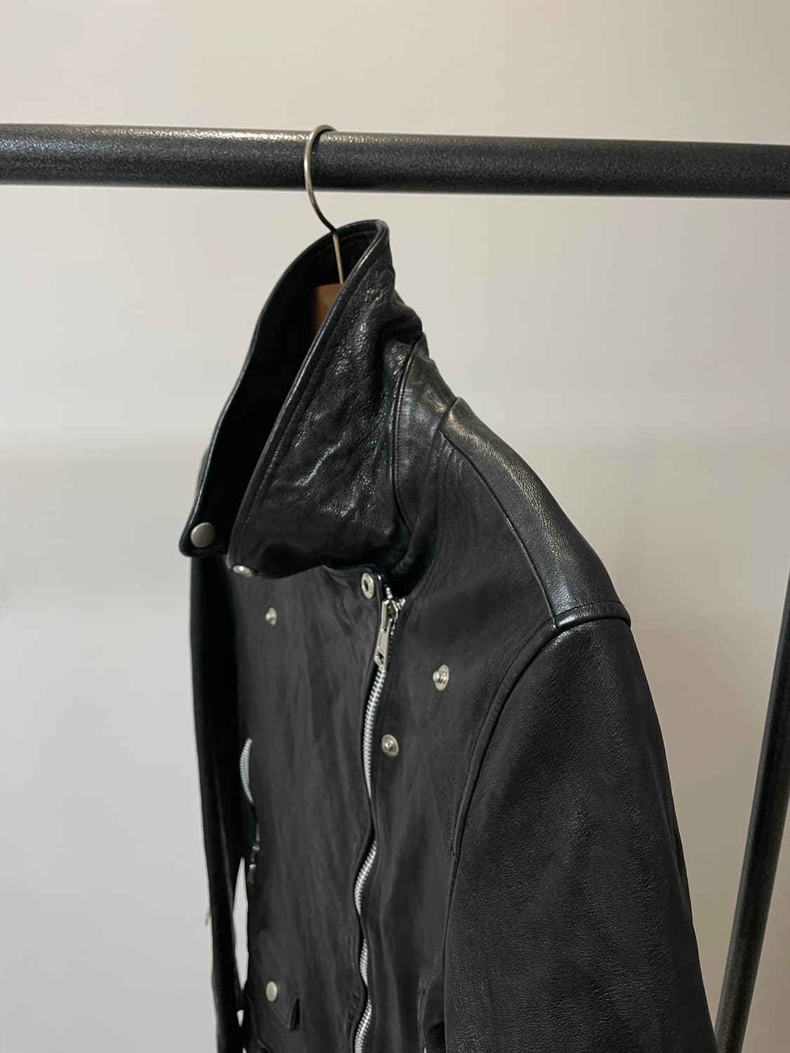 (L) 양가죽 락시크 사선 라이더 가죽자켓 상품이미지6