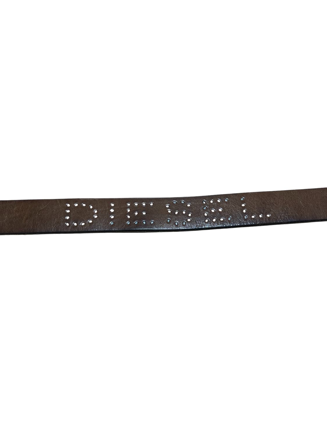 디젤 스터드 로고 브라운 레더 벨트 상품이미지3