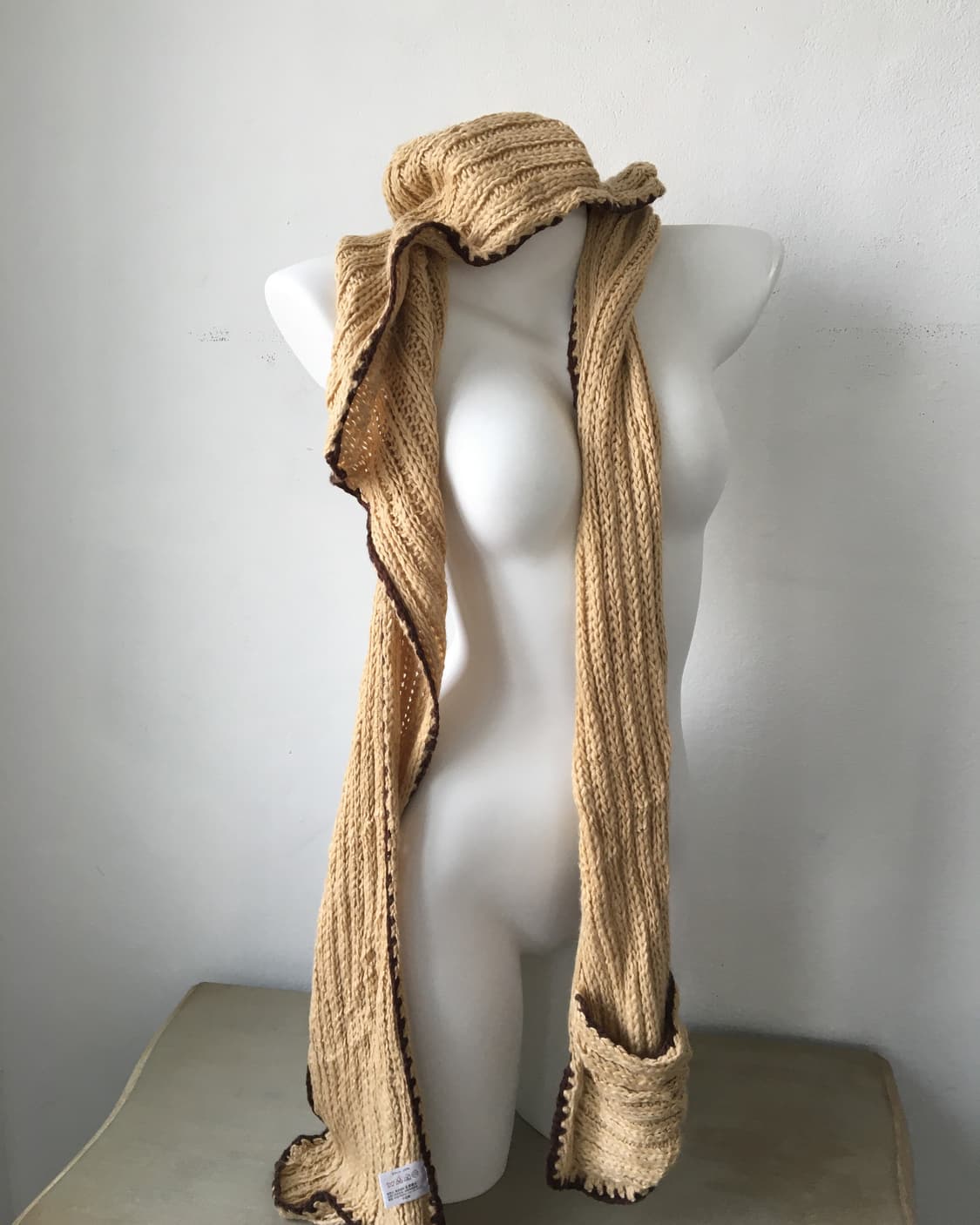  hood layered knit muffler 상품이미지4