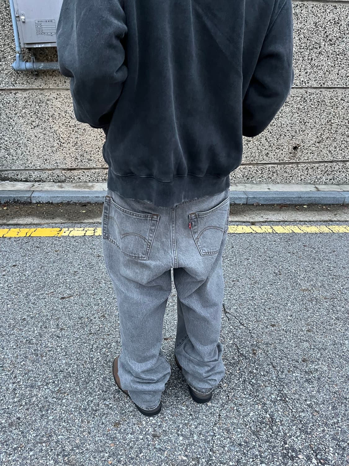 빔즈 리바이스 슈퍼와이드 데님 실버 32사이즈 택보유 상품이미지3