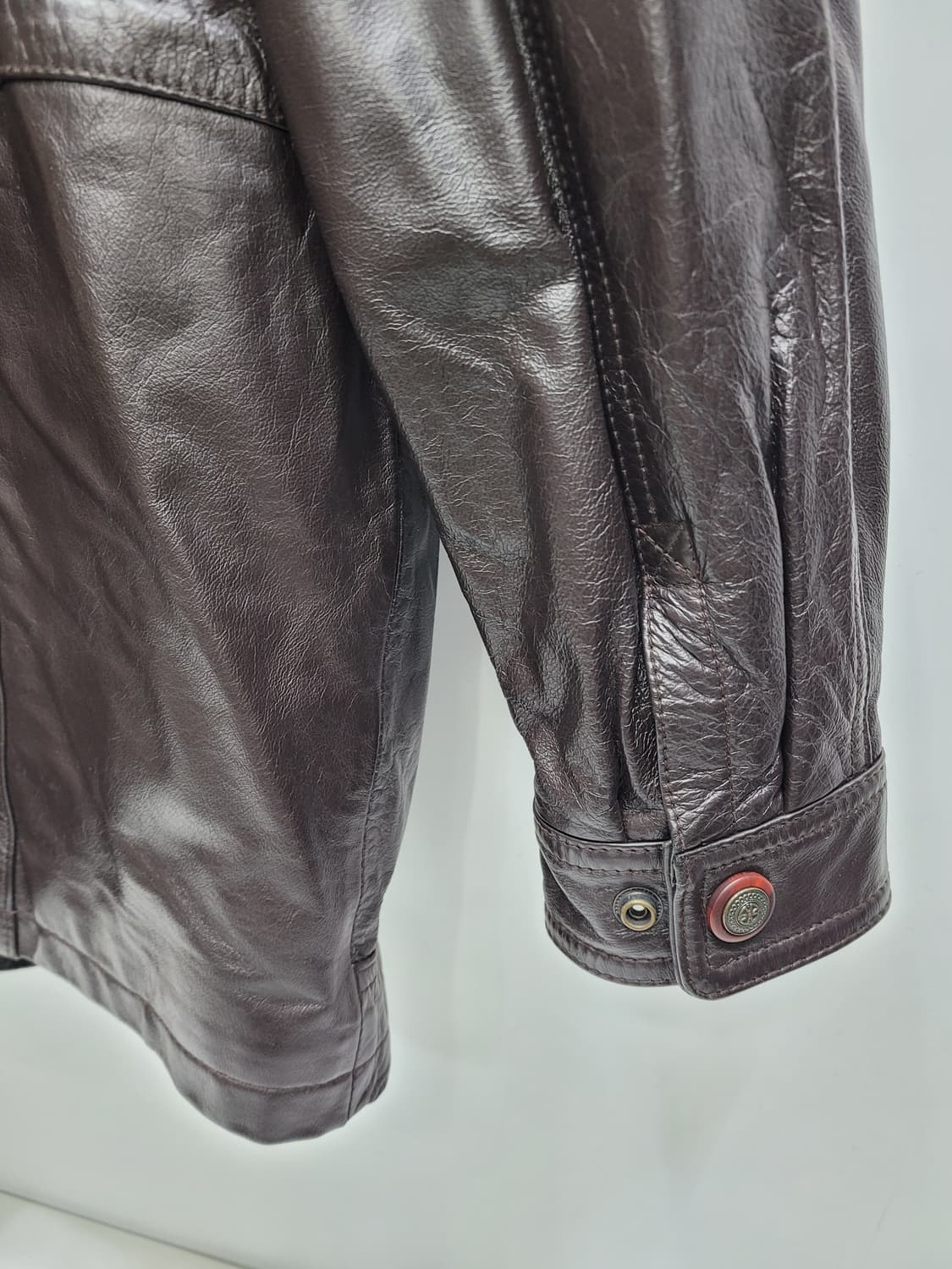 NEXO 빈티지 소가죽 헌팅 자켓 / 남 105 브라운 
 상품이미지4