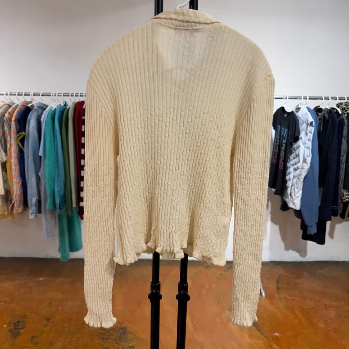 니트 반팔 가디건 세트 (아이보리) 상품이미지7