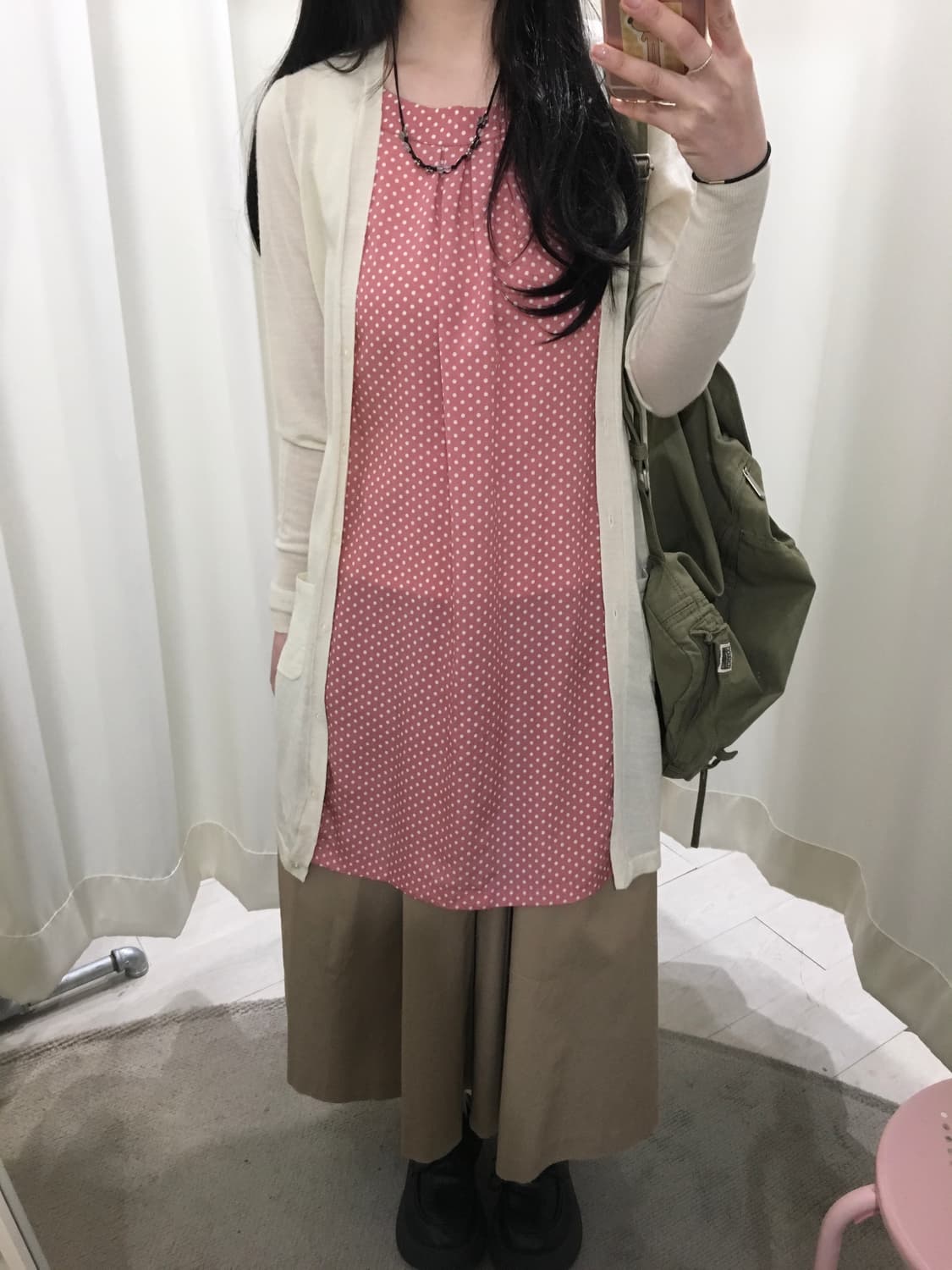 dot layered cardigan 상품이미지6