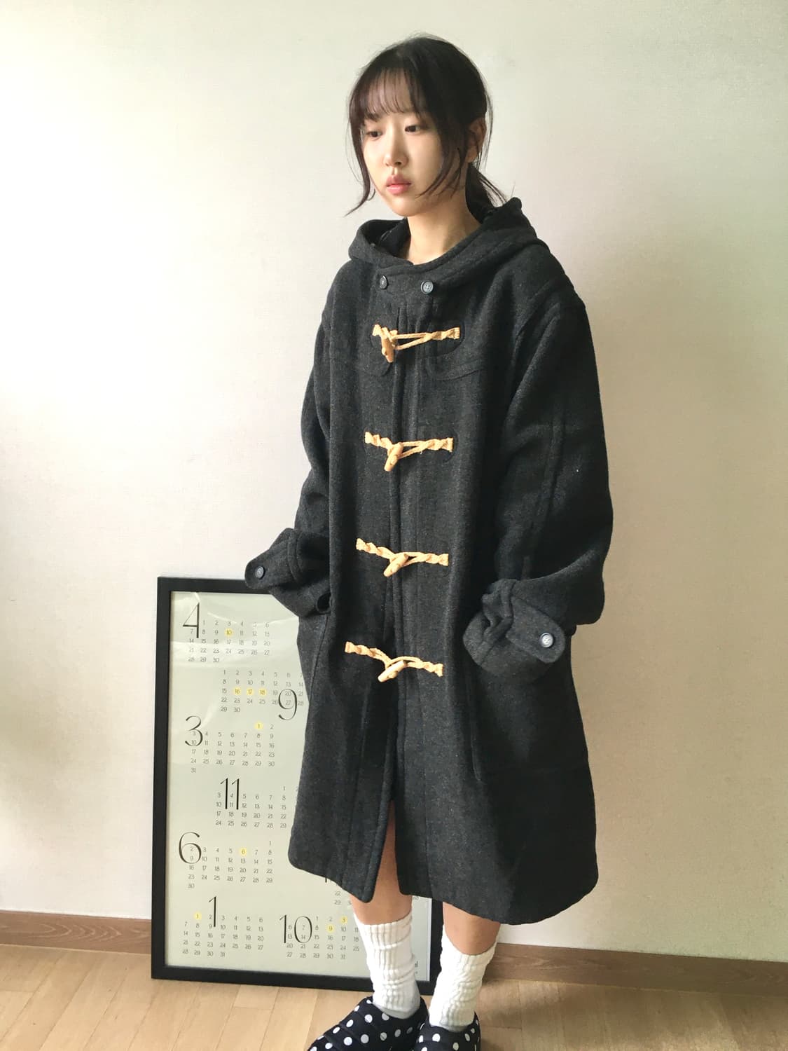 빈티지 오버핏 더플코트 상품이미지1