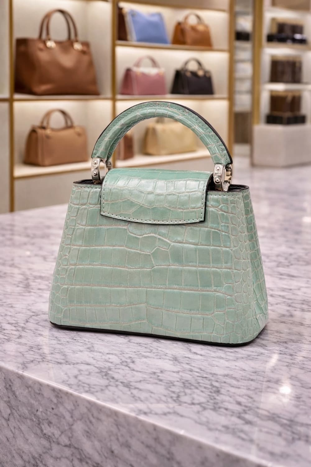 [S급] 루이비통 카퓌신 브릴리언트 크로커다일 핸드백 판매합니다!!! 상품이미지2