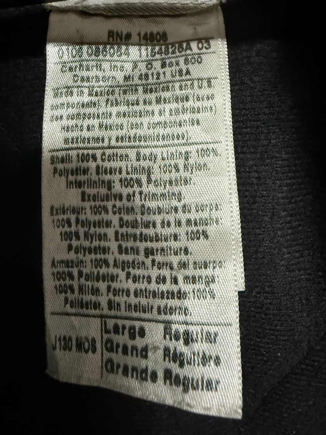 칼하트 j130 mos (L) regular 상품이미지6