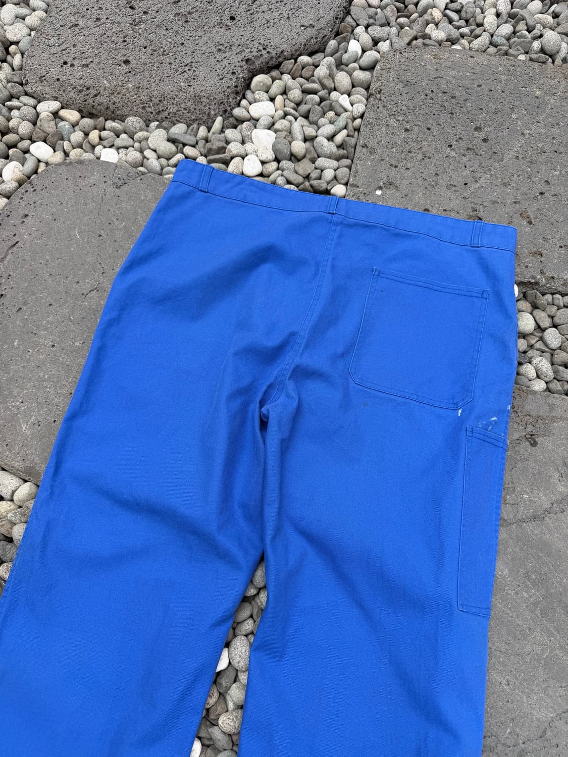 1990s WASHED BLUE WIDE 빈티지 프렌치와이드워크팬츠 상품이미지9