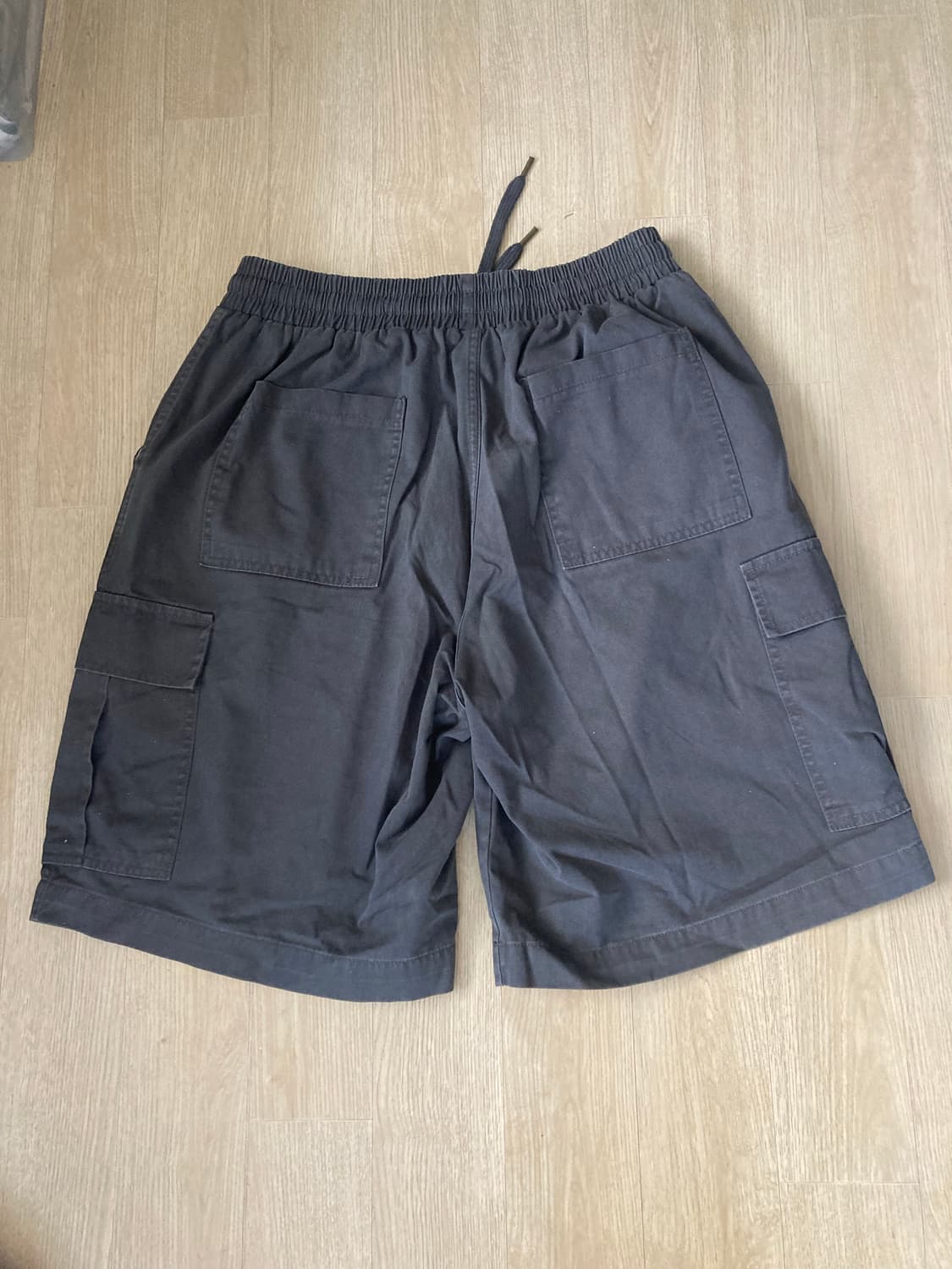 [L] 무신사 테이크이지 스톤 워싱 카고 숏팬츠 쇼츠 반바지 / 다크 그 상품이미지2