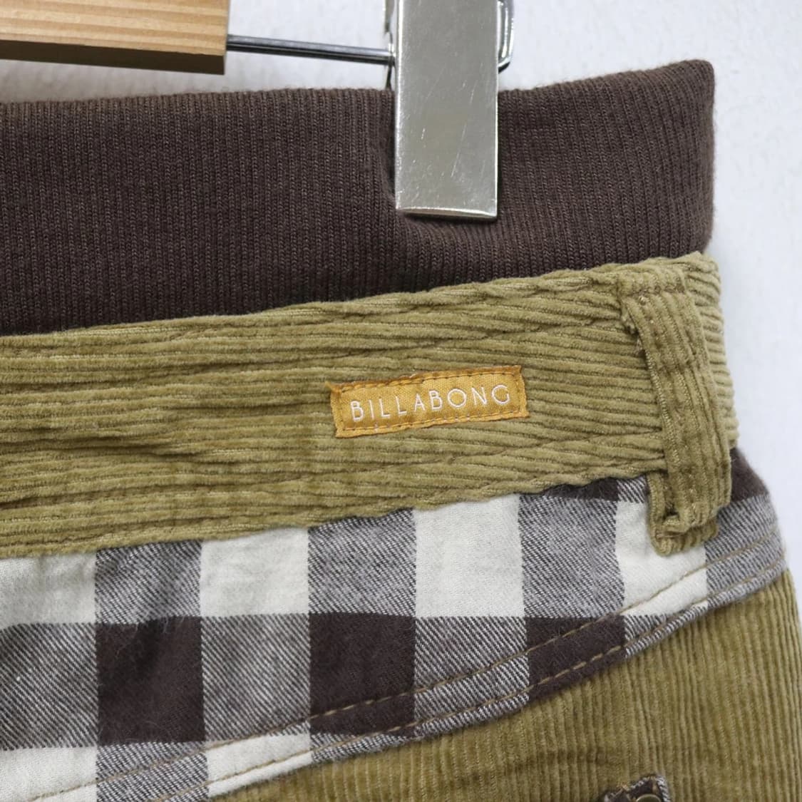 빌라봉 골덴 체크 포인트 밴딩 미니 스커트 61497 상품이미지3