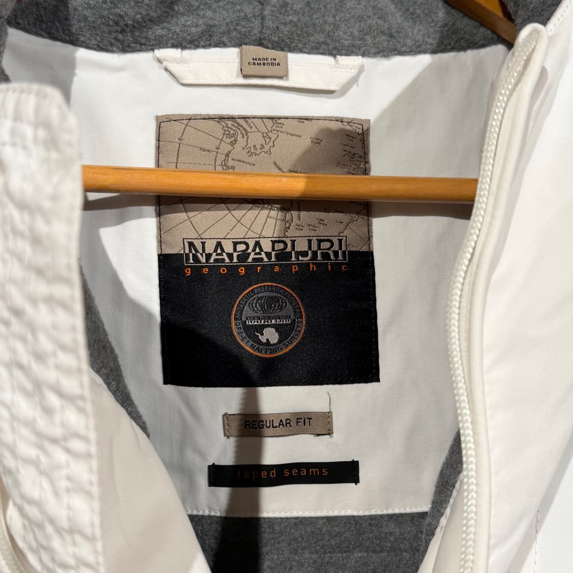 미사용)나파피리 화이트 스키 아노락 점퍼 L 상품이미지4