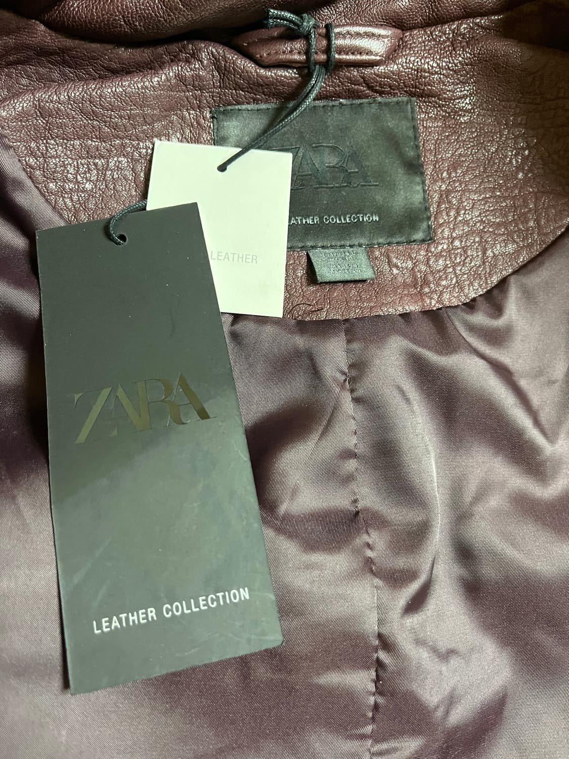 [L] 램스킨 텍스처 레더코트 상품이미지9