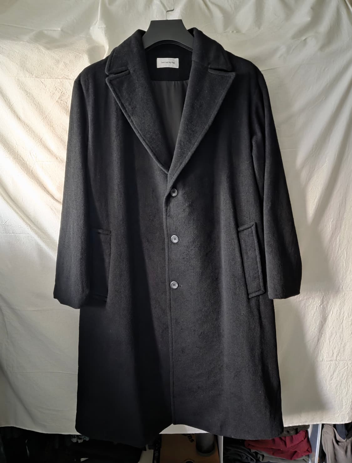 DAMP 캐시미어 50% 코트 블랙 3(105) 상품이미지1