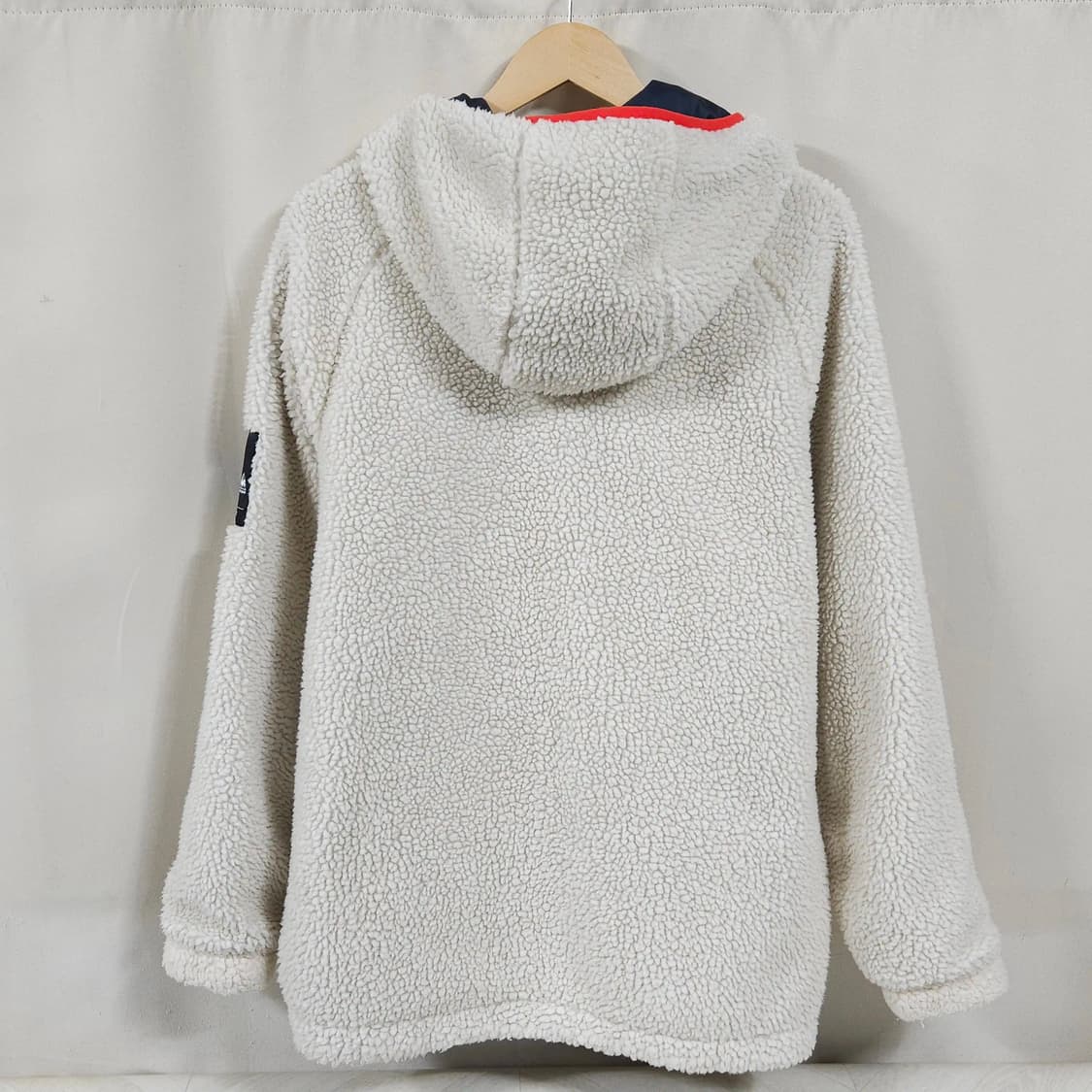 95~100)르꼬끄 아노락 반집업 뽀글이 후리스 베이지 상품이미지4