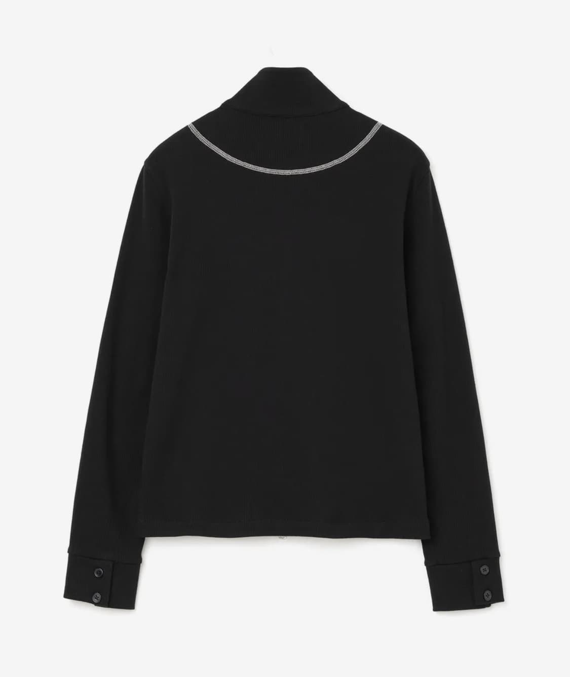 밀로우먼 스티치 저지 집업 블랙 상품이미지3