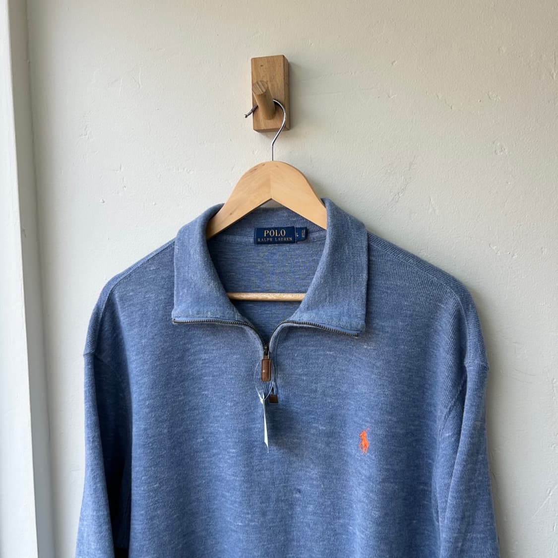 16815 - 폴로 랄프로렌 스카이블루 반집업 니트 상품이미지1