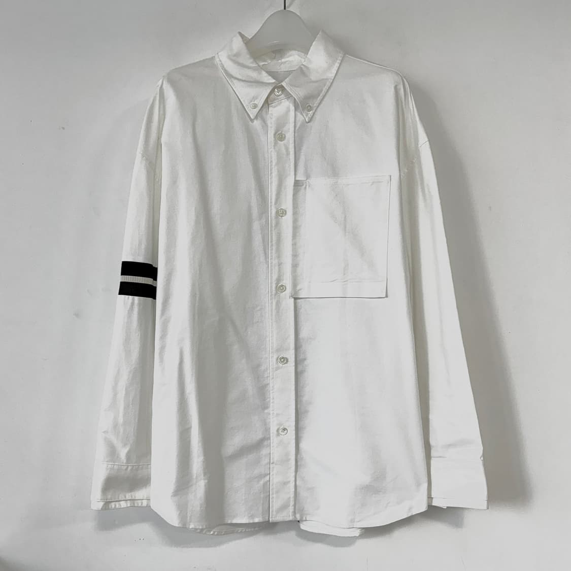 시스템옴므 텍스처 블록 코튼 셔츠 상품이미지1