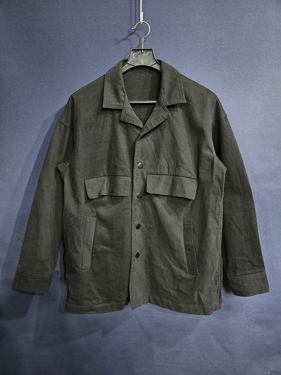 셉템버필름 자수 블랙 남성 오버핏 100~105 자켓  상품이미지1