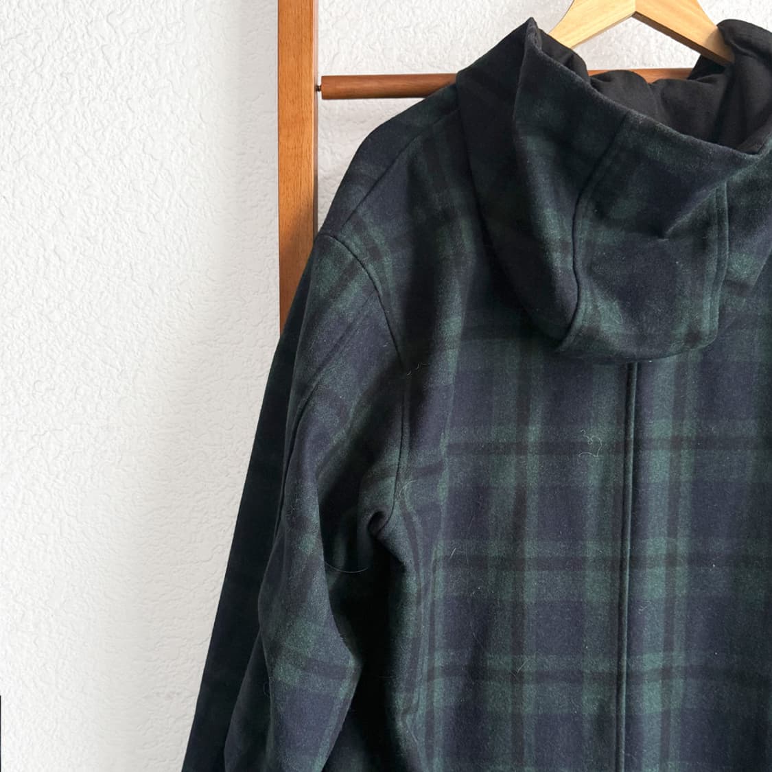 포키 후드 체크 코트 상품이미지9