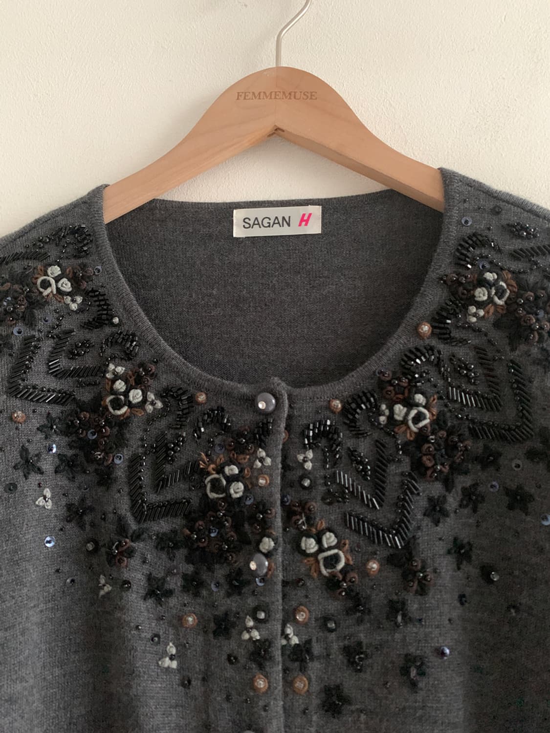 Vintage Beads Embroidery Cardigan 상품이미지3