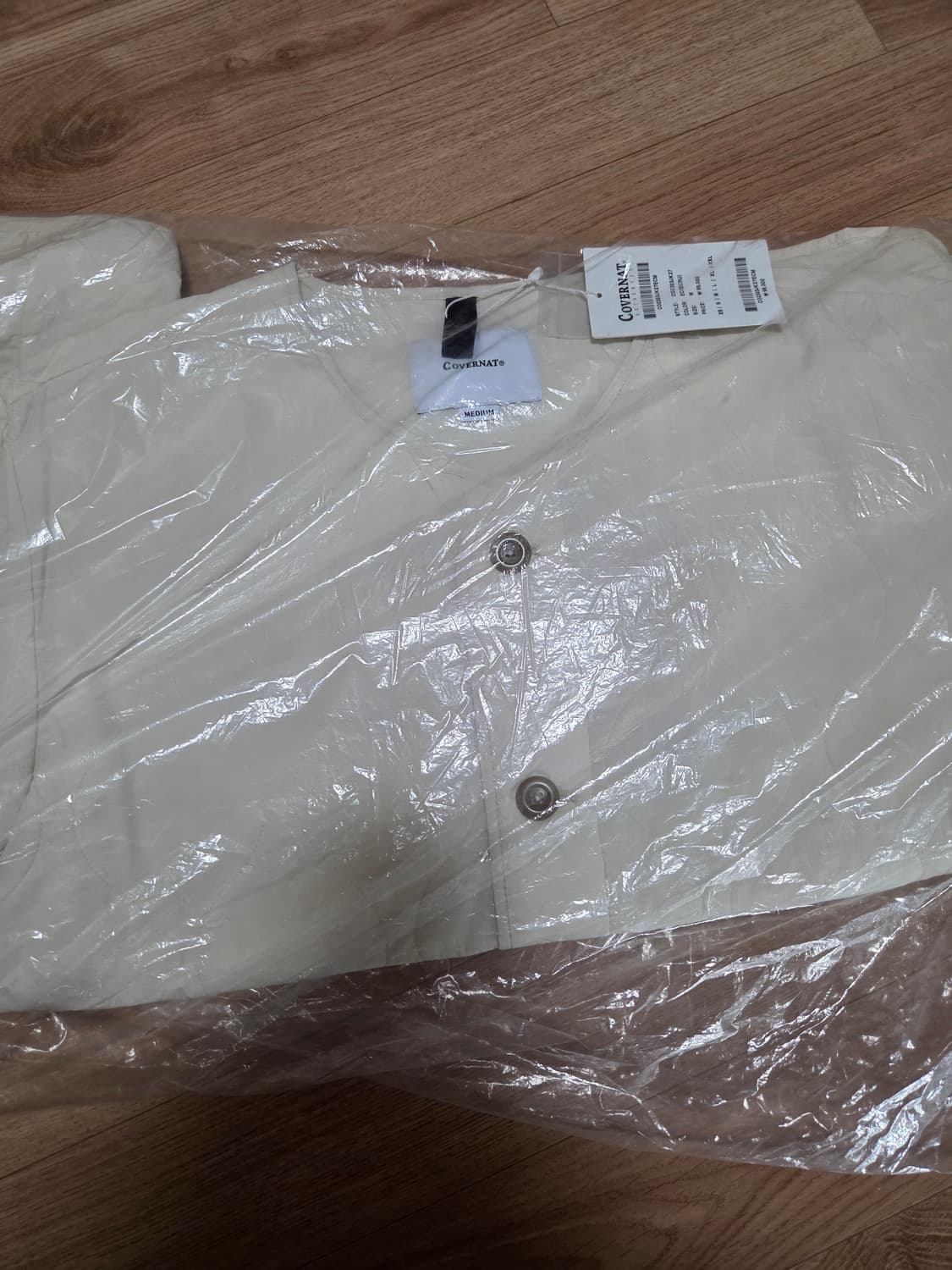 커버낫 퀄팅자켓 아이보리 L사이즈 새상품 상품이미지2