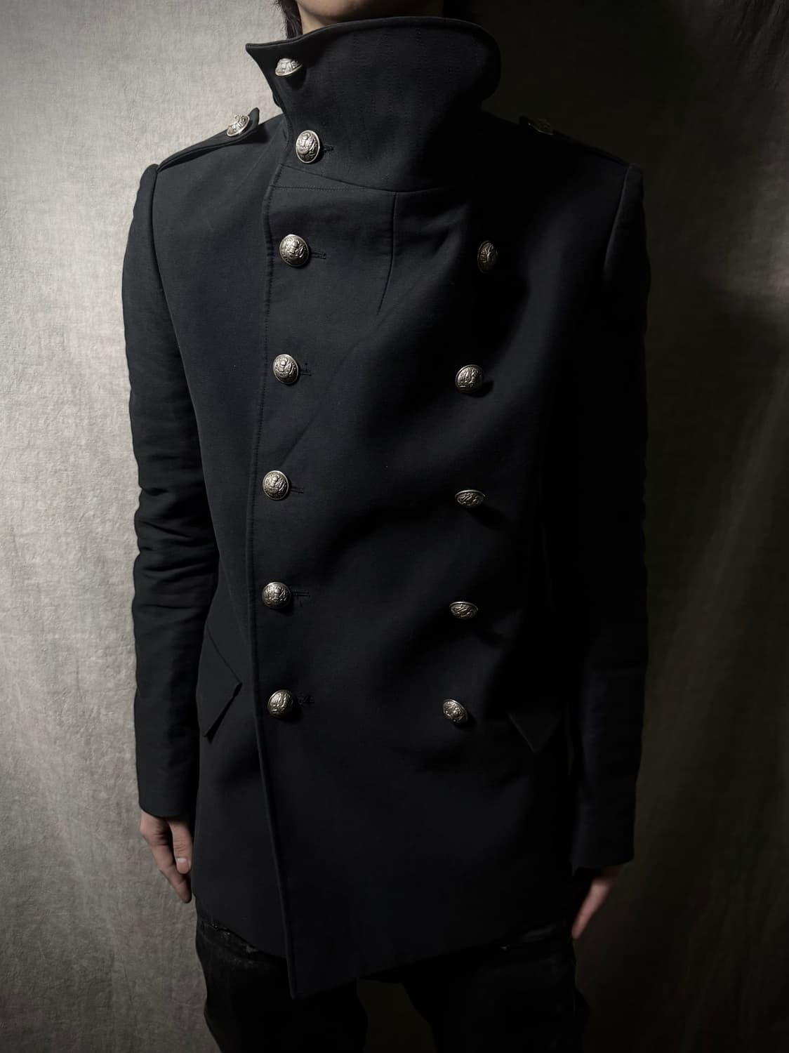 Balmain 12SS Napoleon High Neck PeaCoat 상품이미지2