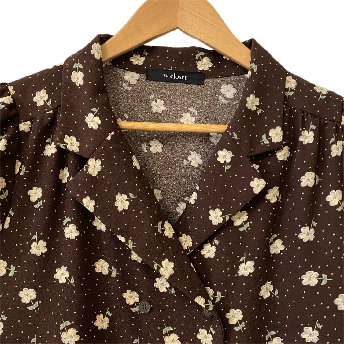 플라워 카라 반팔자켓 머메이드 스커트 세트 상품이미지6