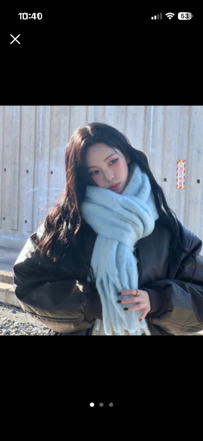 앵브록스 머플러 하늘색 카리나 상품이미지1