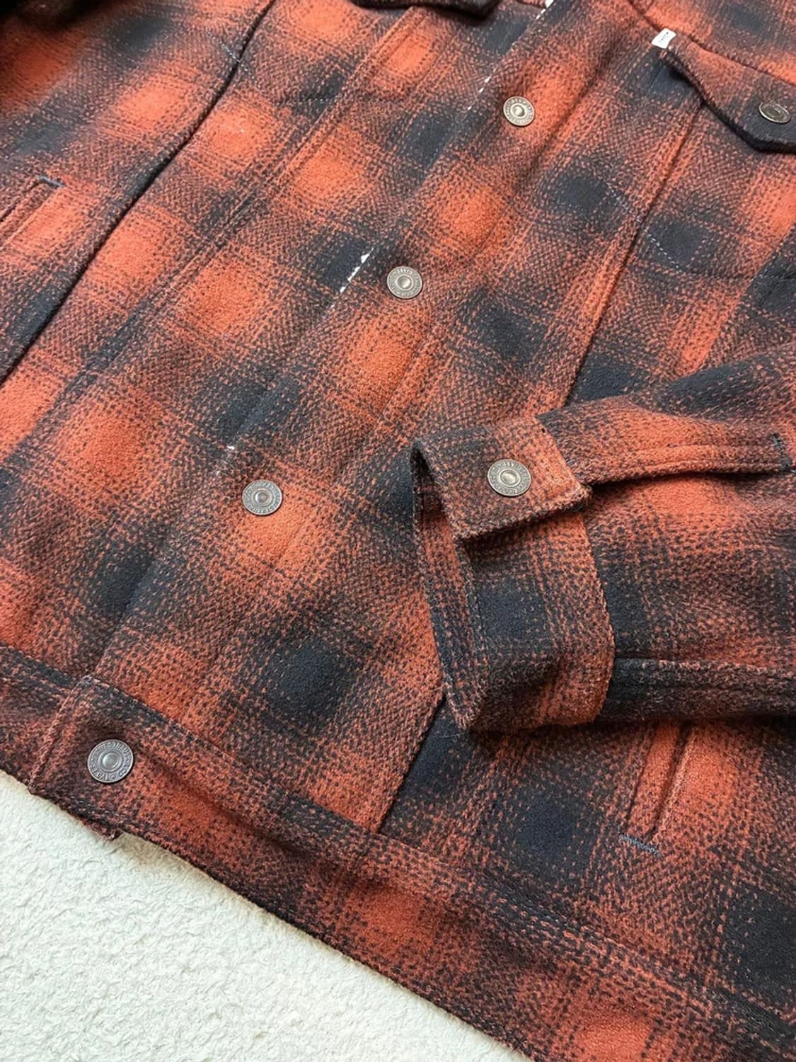 리바이스 00's 쉐르파 타탄체크 트러커 자켓 PN6216 상품이미지4