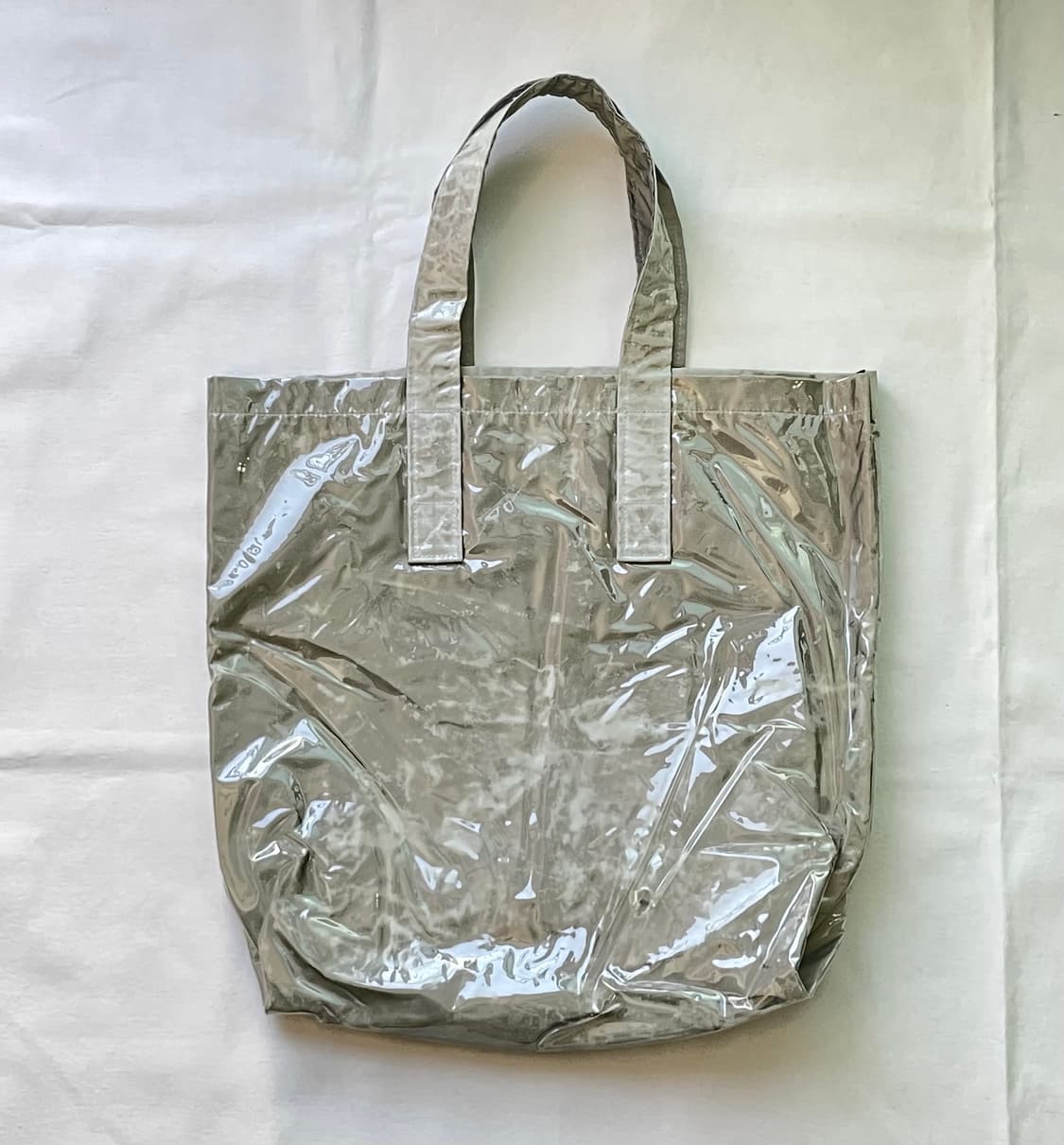 H&M 실버 가방 백 리플렉티브 PVC 쇼퍼 숄더백 토트백  상품이미지2