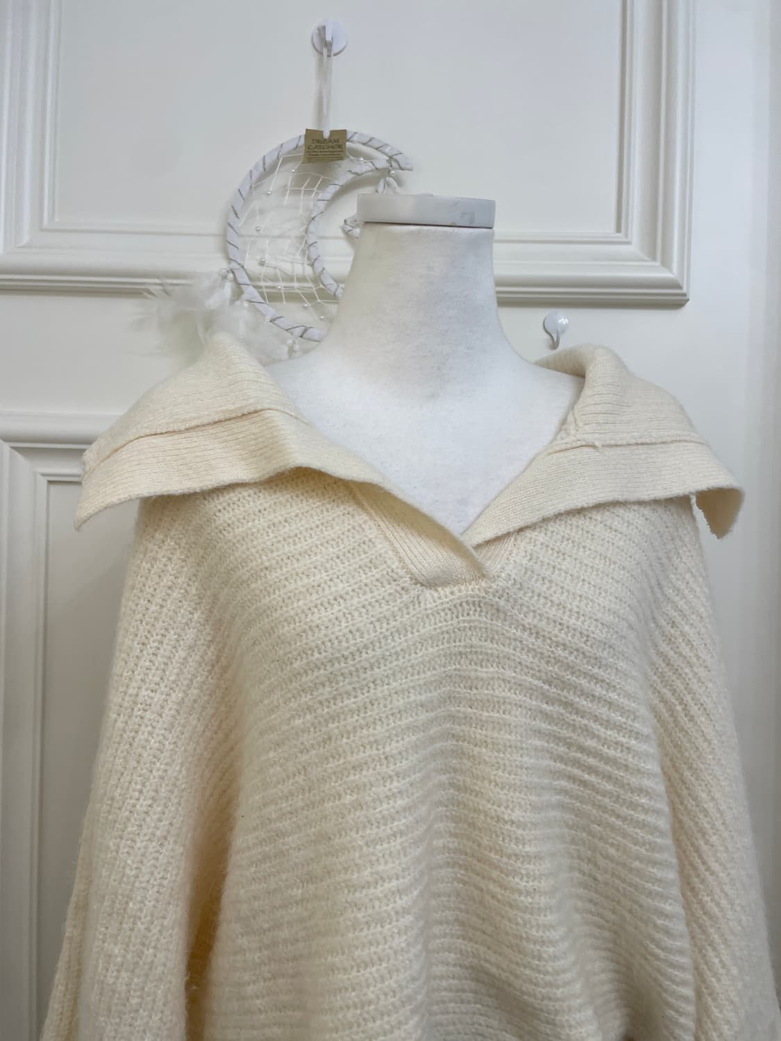 ivory collar crop sweater top(size-F) 상품이미지5