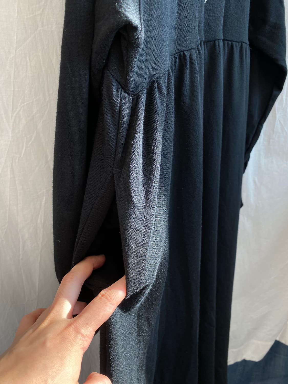 블랙 레터링 롱원피스(M) 상품이미지8