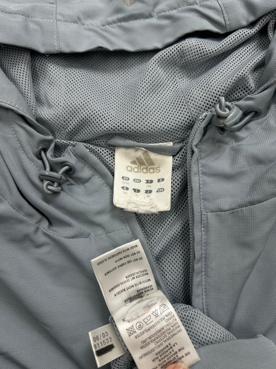 아디다스 00s 빅로고 아노락 바람막이 XL 상품이미지7