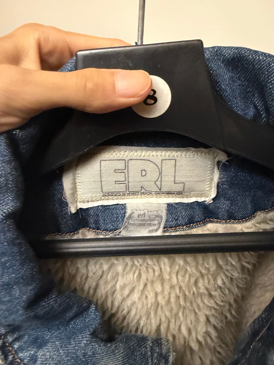 erl 24fw 데님 시어링 자켓 상품이미지3