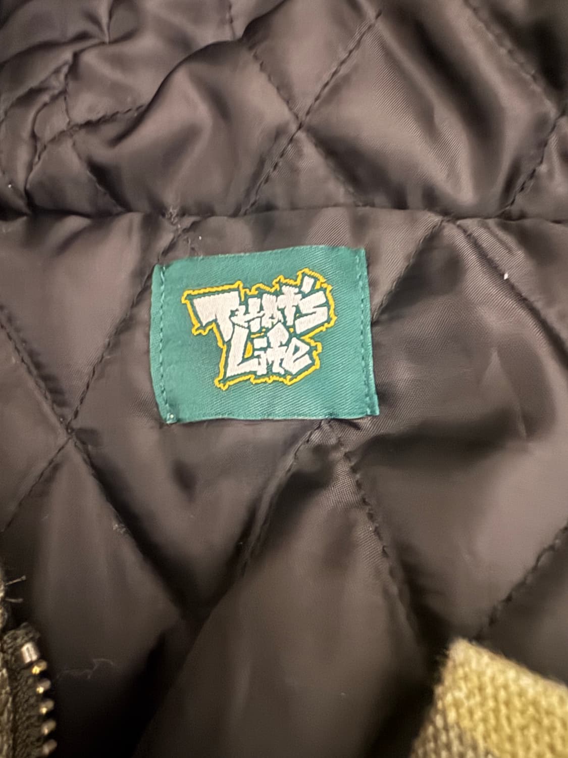 that’s life 빈티지 스타일 로고 덕 파이어맨 자켓 상품이미지3