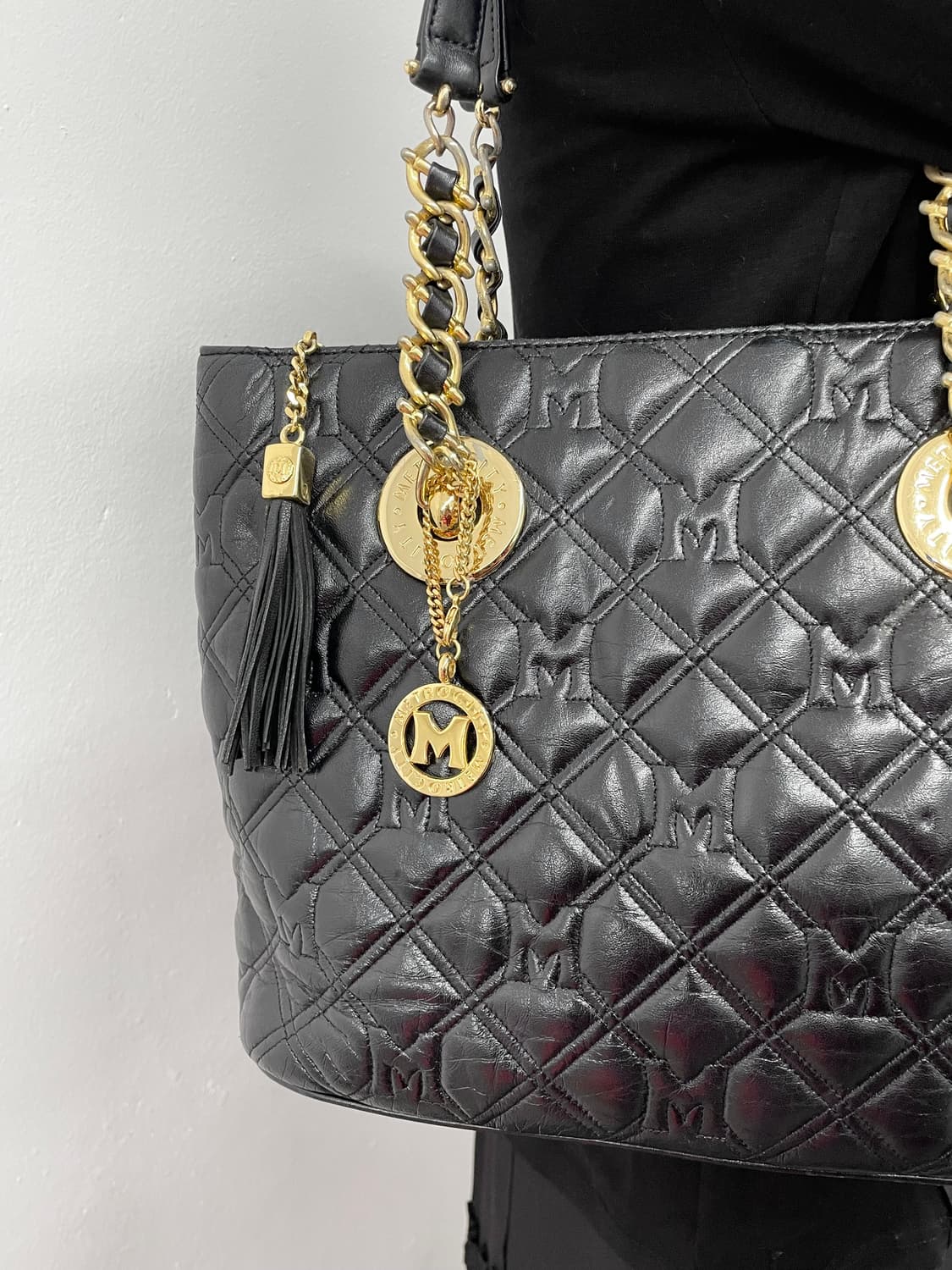 메트로시티 갸루 퀼팅 체인 태슬백  상품이미지4