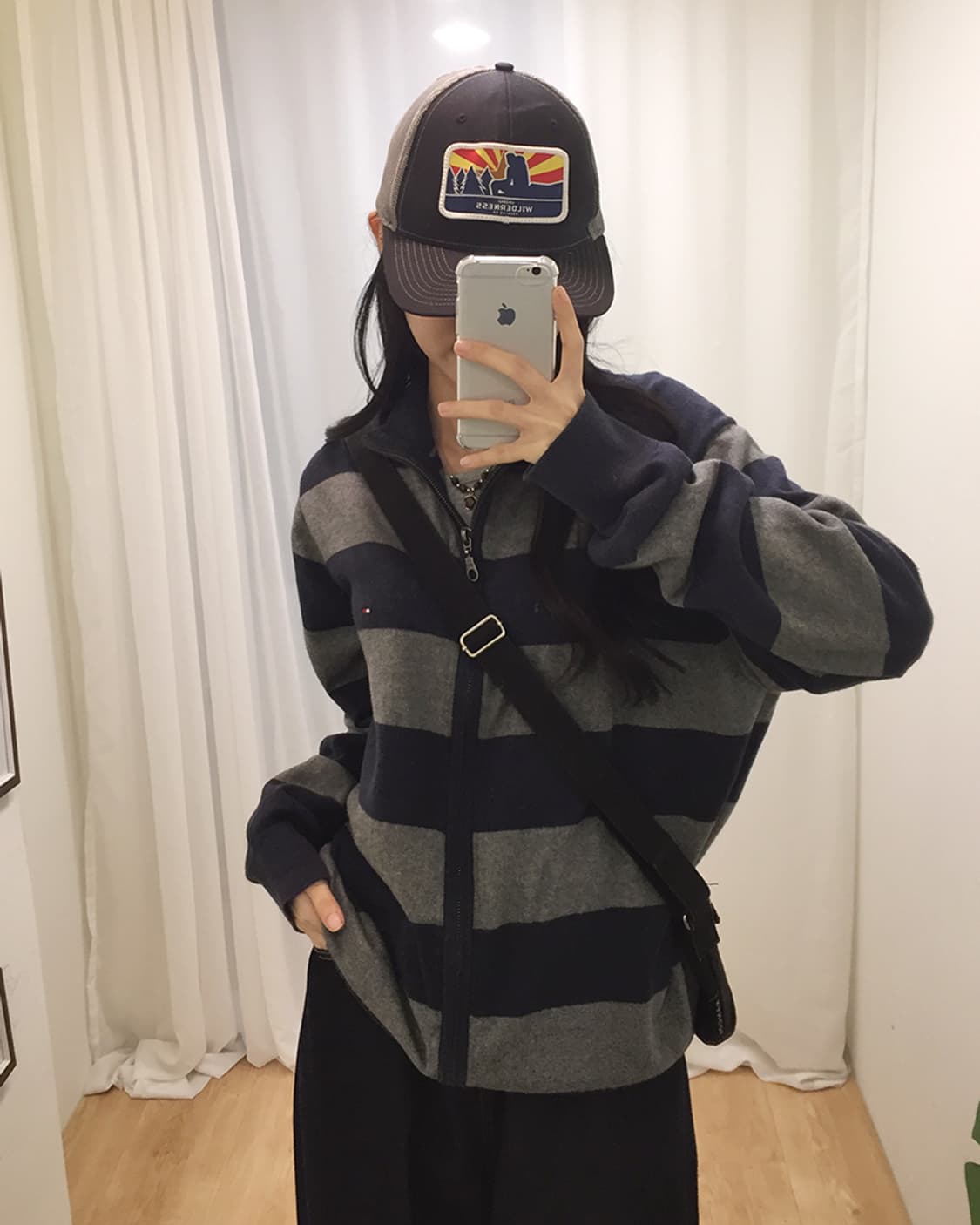 Women TommyHilfiger Knit Hood Zip-up 100 상품이미지1