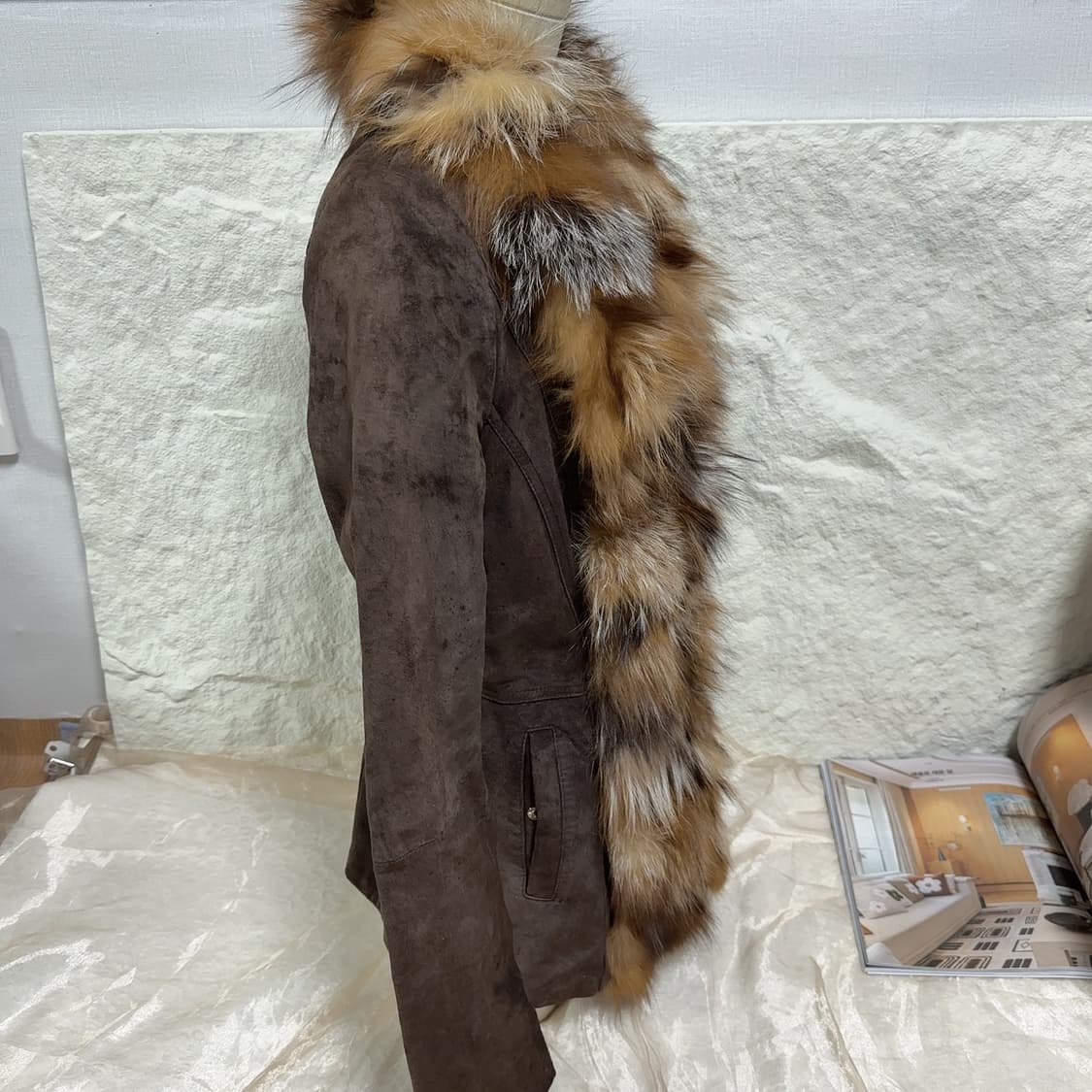 빈티지 veromoda 붉은 여우털 되지가죽자켓 상품이미지2