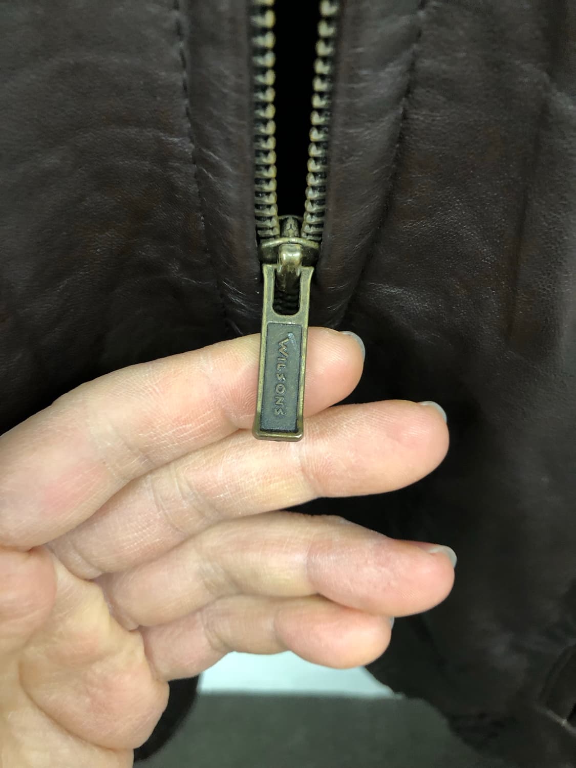 90s 윌슨 레더 리얼 레더 자켓 상품이미지5