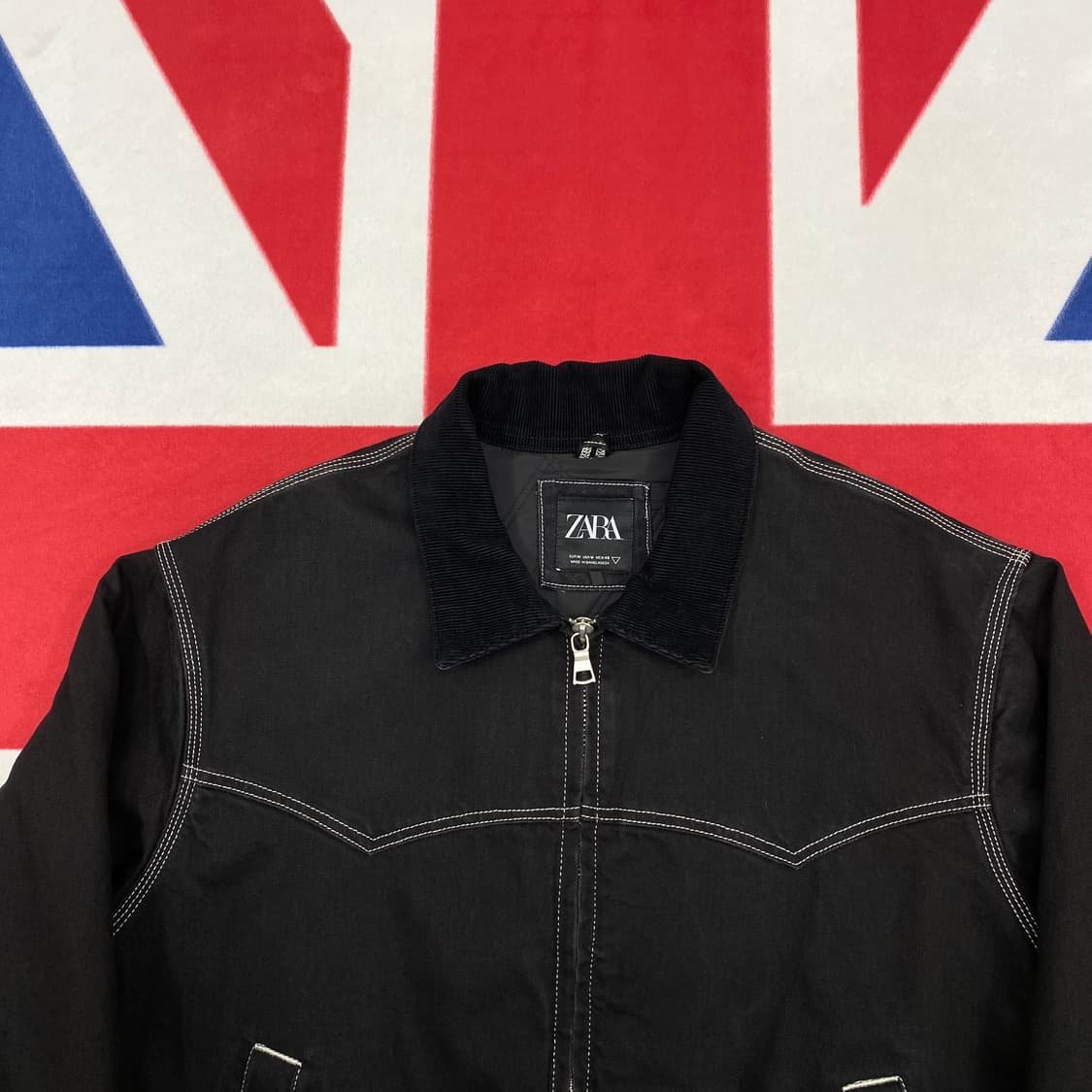 자라 누빔 워크자켓 M 실측 L -XL  상품이미지3