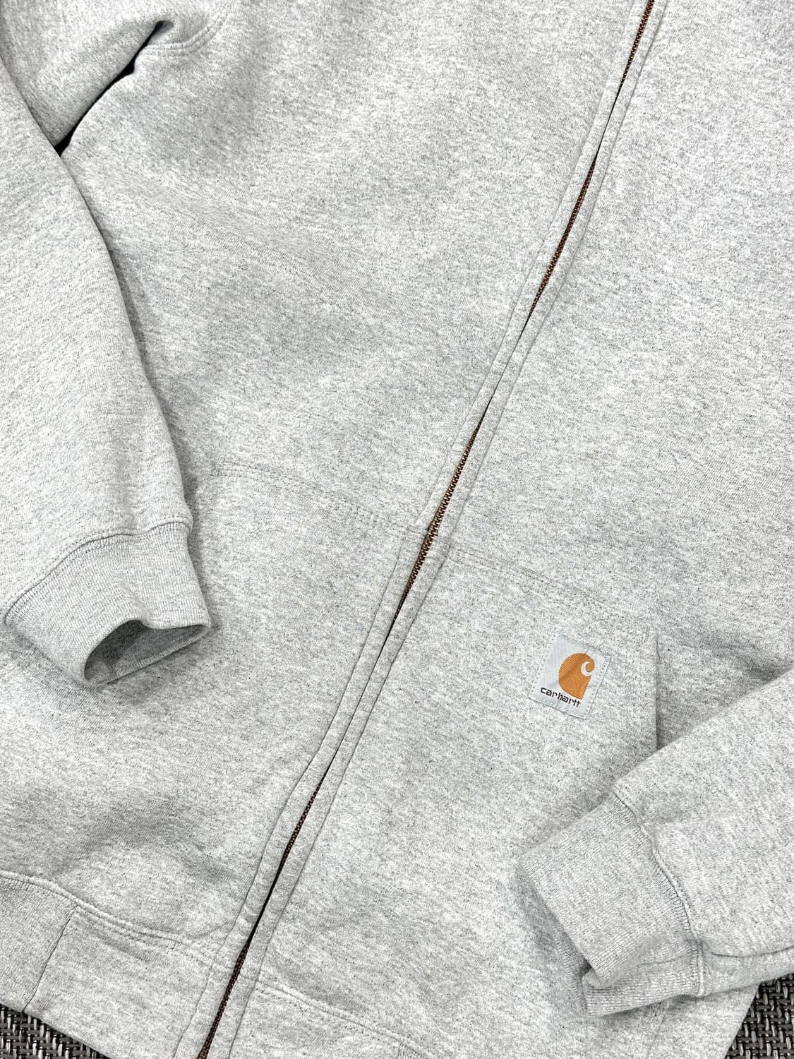 칼하트 후드집업 그레이M 상품이미지4