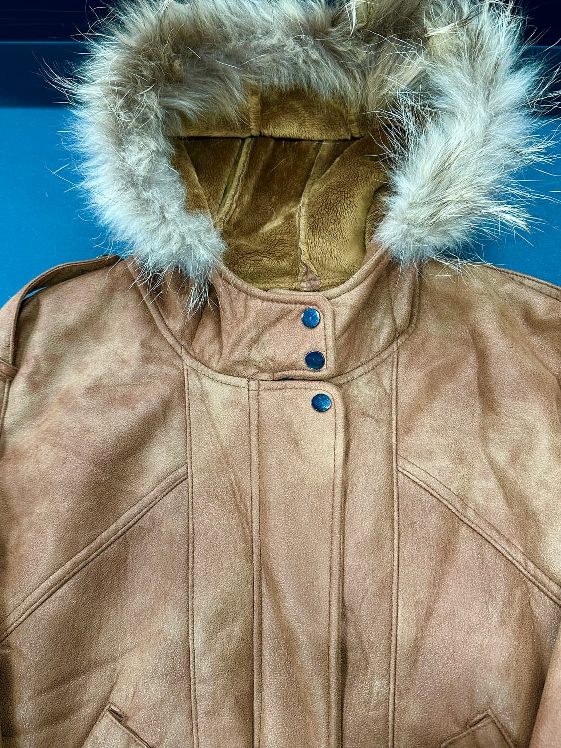 빈티지 브라운 무스탕 자켓 상품이미지5