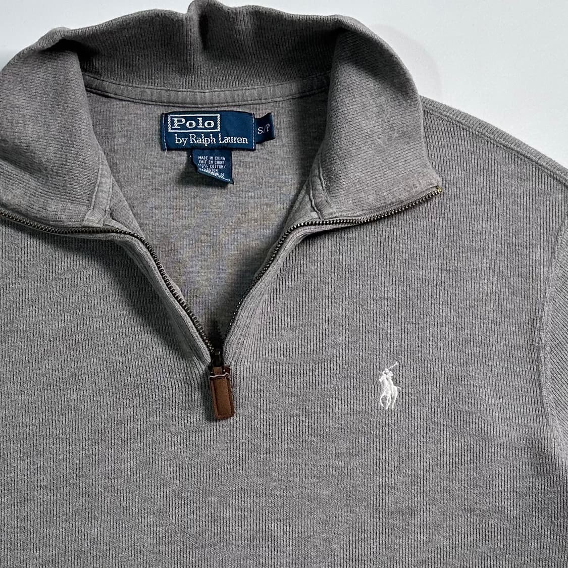 폴로 랄프로렌 그레이 반집업 상품이미지4