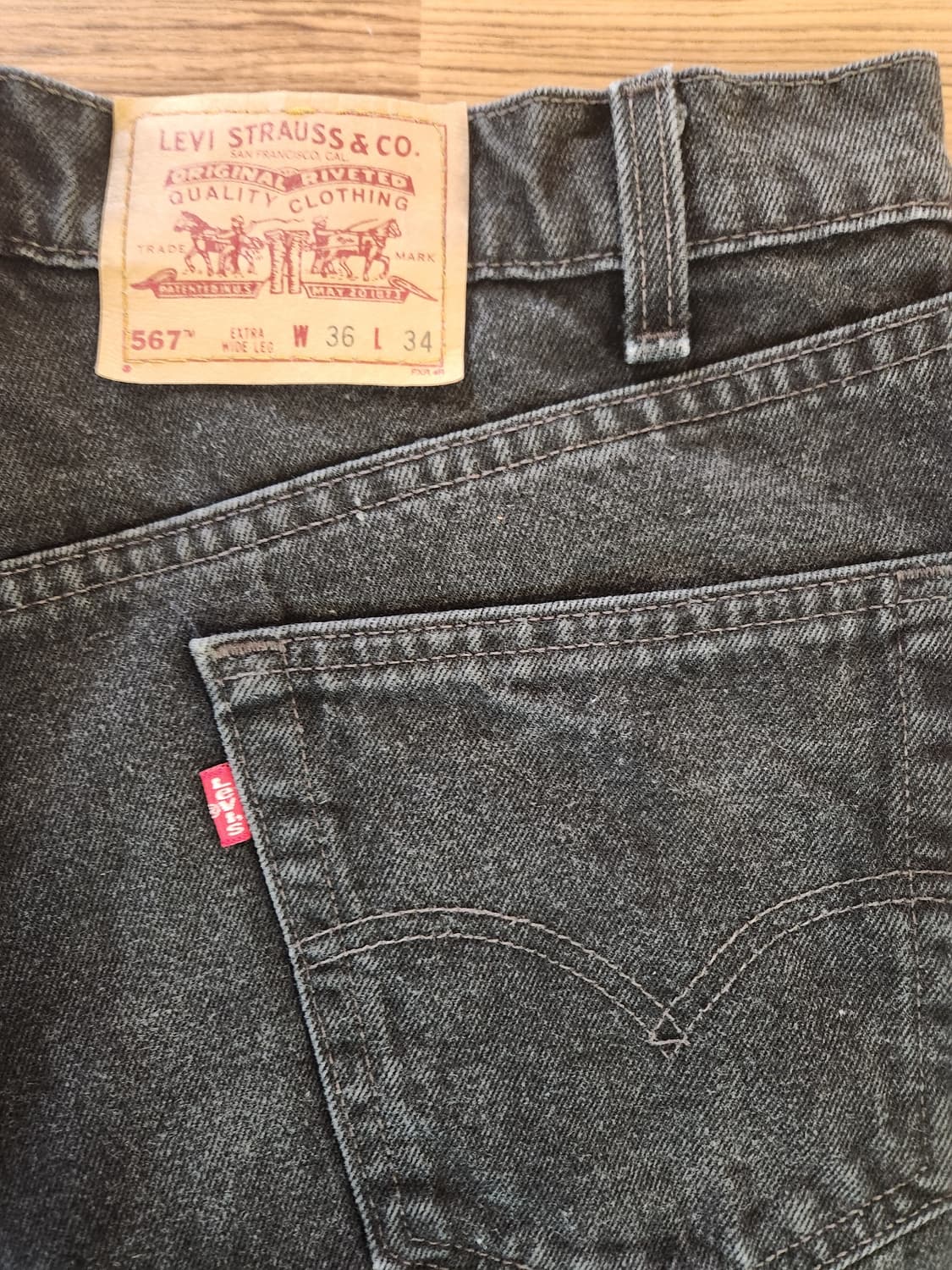 90년대 levi's 567 extra wide leg 상품이미지3