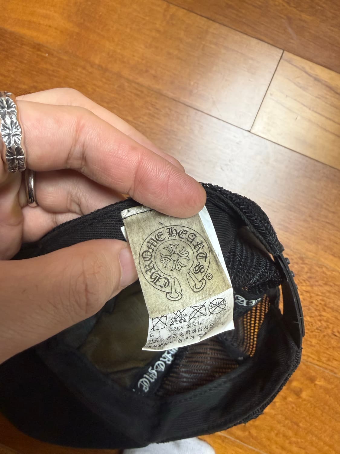 크롬하츠 롤링스톤즈 레더패치 캡 상품이미지6