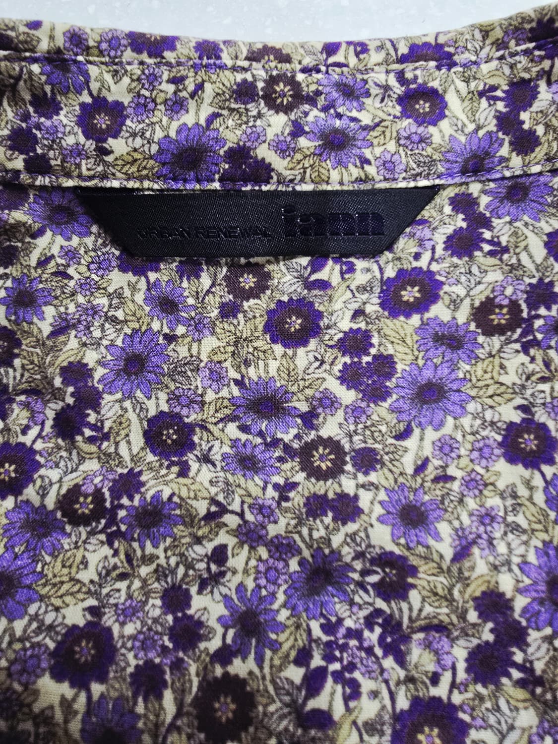 iann 플라워 패턴 긴팔셔츠 면100 상품이미지8