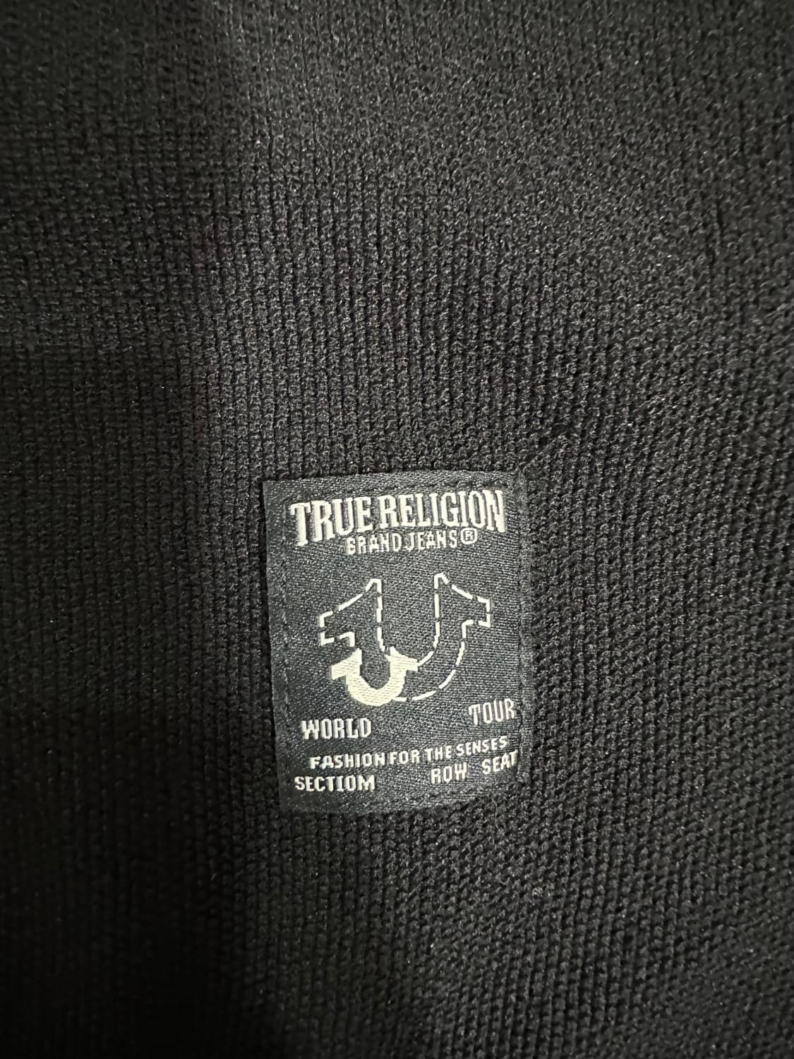 트루릴리전(True Religion) 블랙 니트 카라티 반팔 폴로셔츠95 상품이미지3