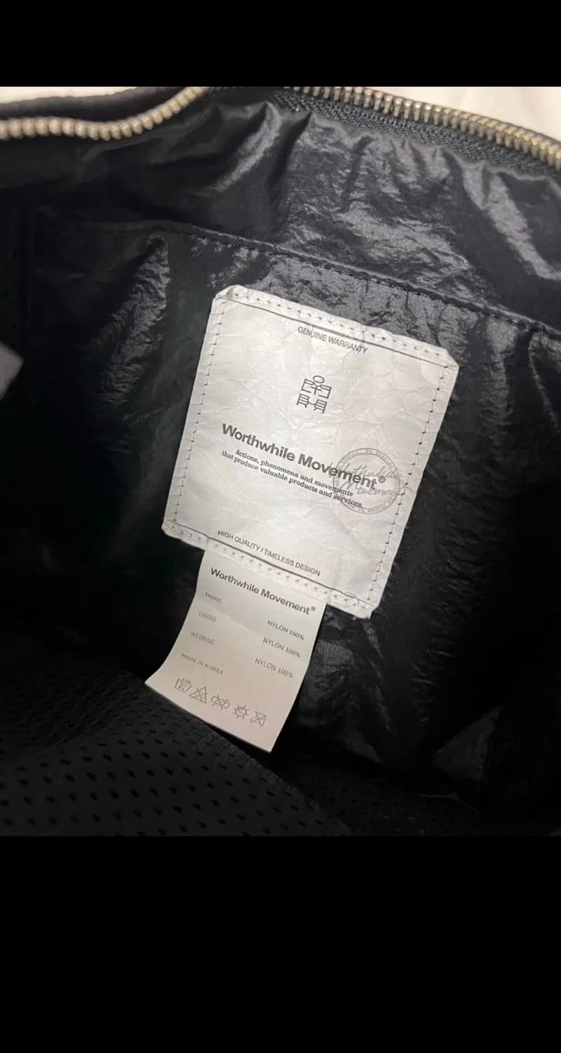 폴리테루 X 월스와일 무브먼트 카프백 블랙 나일론 상품이미지3