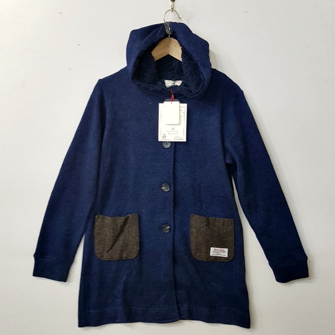 [새상품] Natural Palette Harris Tweed 니트 후드 상품이미지1