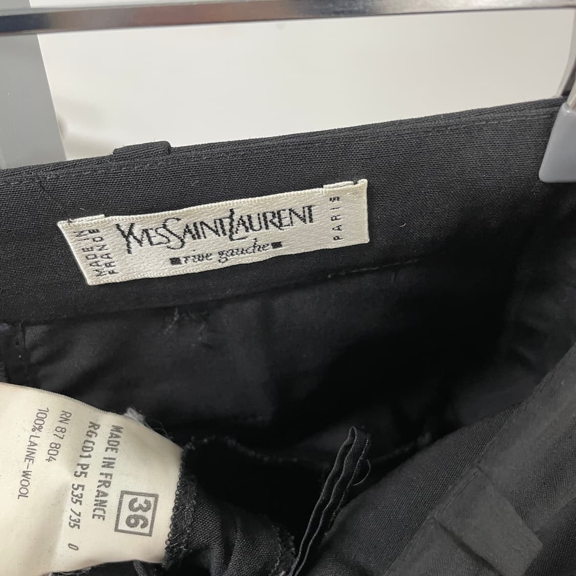 YSL 입생로랑 블랙 슬랙스 36(W)  상품이미지6